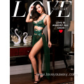 Good Transparent Sexy Emerald Lingerie Dress Long